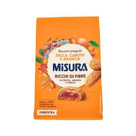   Misura teljes kiőrlésű lisztből répa-narancs krémmel töltött keksz 260g