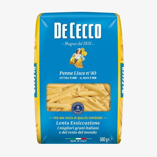 De cecco penne lisce n.40 500g