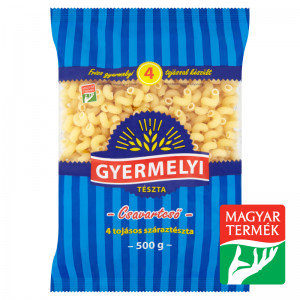 Gyermelyi 4 tojásos száraztészta 500 g csavartcső