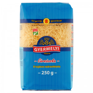 Gyermelyi 8 tojásos száraz tészta 250 g cérnácska