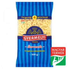 Gyermelyi 4 tojásos száraztészta 500 g szarvacska
