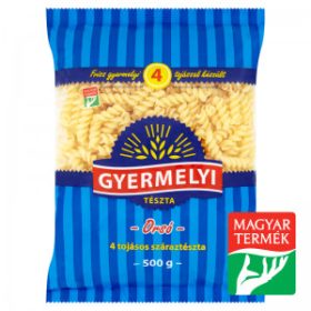 Gyermelyi 4 tojásos száraztészta 500 g orsó