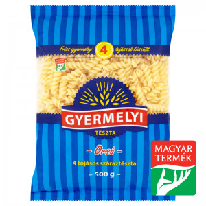 Gyermelyi 4 tojásos száraztészta 500 g orsó