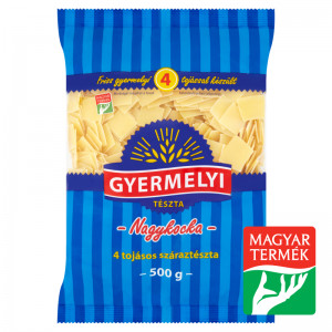 Gyermelyi 4 tojásos száraztészta 500 g nagykocka