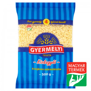 Gyermelyi 4 tojásos száraztészta 500 g kiskagyló