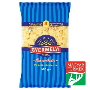 Gyermelyi 4 tojásos száraztészta 500 g Fodros nagykocka
