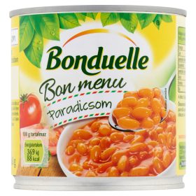  Bonduelle Bon menü fehérbab  konzerv paradicsommártásban 430 g