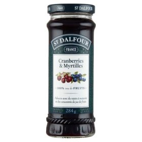   St.Dalfour gyümölcsvarázs dzsem 284 g extra vörös és kék áfonya 