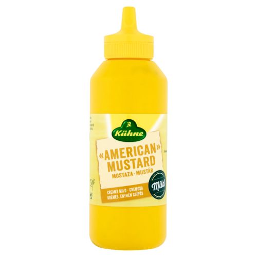 Kühne mustár 255 g amerikai,enyhén  csípős 