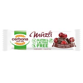 Cerbona müzliszelet 35 g Meggyes-csokis, gluténmentes