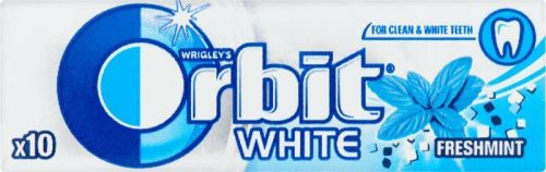 Wrigley’s Orbit cukormentes rágógumi 14 g white freshmint