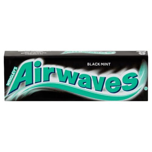 Airwaves cukormentes rágógumi 14 g black mint