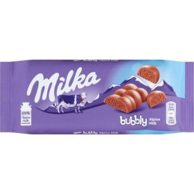 Milka tejcsokoládé 90 g bubbly