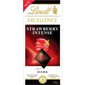 Lindt Excellence étcsokoládé 100 g Eper