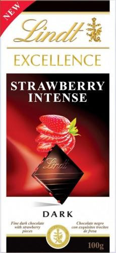 Lindt Excellence étcsokoládé 100 g Eper