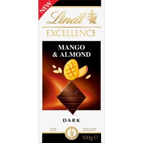 Lindt Excellence étcsokoládé 100 g Mangó&Mandula