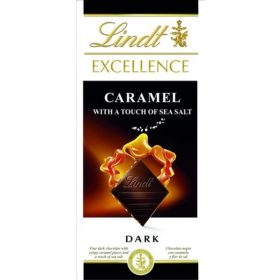 Lindt Excellence étcsokoládé 100 g Salt caramell