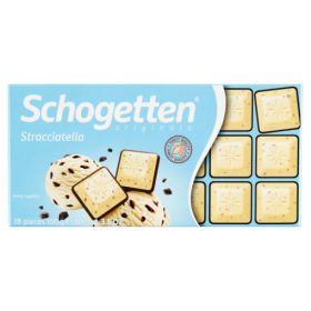 Schogetten fehércsokoládé 100 g Stracatella
