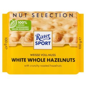   Ritter Sport Selection fehércsokoládé 100 g Egész mogyorós 