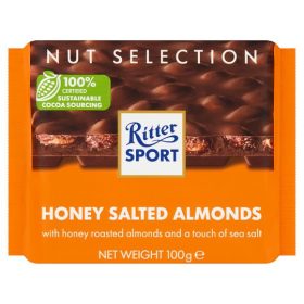   Ritter Sport Selection tejcsokoládé 100 g Méz-sós mandula 
