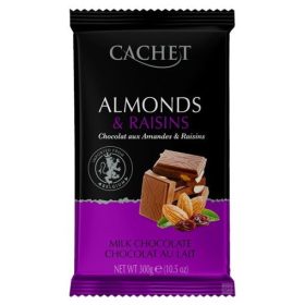 Cachet Mandula-mazsola Tej tábla 300g