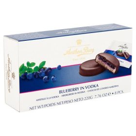 Anthon Berg marcipán tallér Áfonya Vodkában 220 g