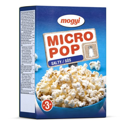 Mogyi Micro Popcorn pattogatni való kukorica 3*100 g Sós