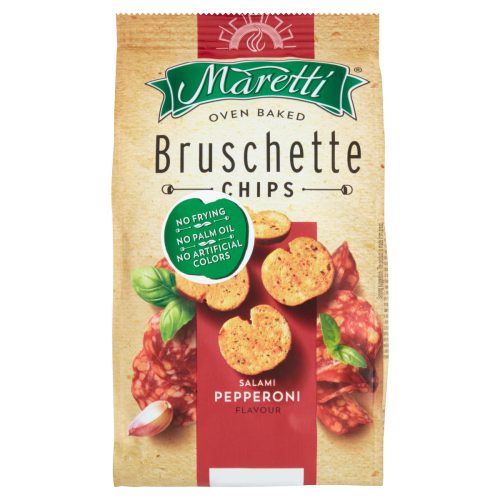 Maretti Bruschette pirított kenyérkarikák 70 g pepperoni szalámis