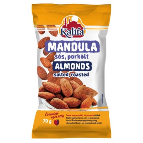 Kalifa mandula 70 g sós,pörkölt 