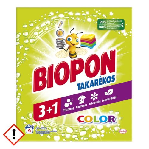 Biopon Takarékos mosópor 240 g 4 mosás 