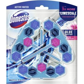   Domestos Power5+Pink Magnolia Aktiv Blue Water WC frissítő blokk 3 db