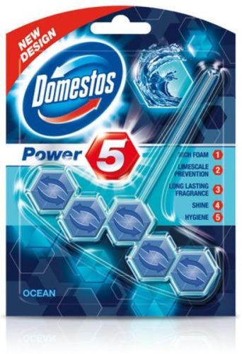 Domestos Power5+Ocean 55g    frissítő blokk 