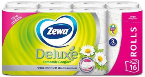 Zewa Deluxe toalettpapír 16 tekercs (3 rétegű) kamilla 