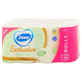   Zewa Exclusive Natural Soft 4 rétegű toalettpapír 16 tekercs (zöld)