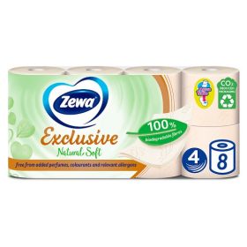   Zewa Exclusive Natural Soft 4 rétegű toalettpapír 8 tekercs 