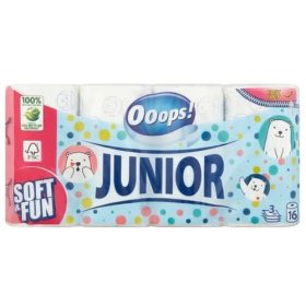 Ooops! Junior toalettpapír 3 rétegű 16 tekercs 