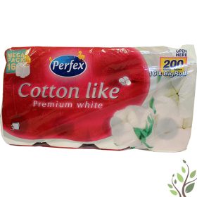   Perfex Cotton Like toalettpapír 3 rétegű 16 tekercs 200 lap 