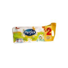 Perfex Deluxe WC papír 3 rétegű 10 tekercs kamilla 