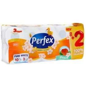 Perfex Deluxe WC papír 3 rétegű 10 tekercs barack
