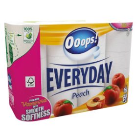  Ooops! Everyday toalettpapír 24 tekercs 3 rétegű barack 