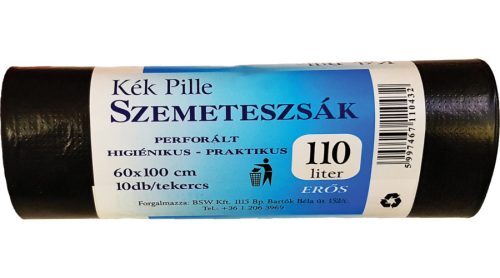 Kék pille szemeteszsák 110 l 60*100 cm 10 db 