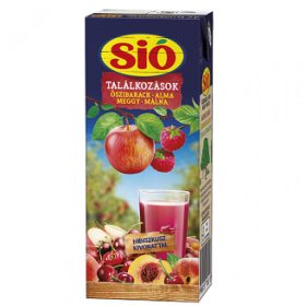 Sió gyümölcsital rostos meggy-szilva-alma 0,2 l 25%