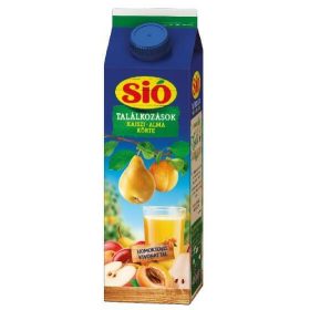 Sió gyümölcsital rostos Kajszibarack-alma-körte 25% 1 l