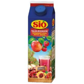 Sió gyümölcsital rostos őszi-alma-meggy-málna 25% 1 l 