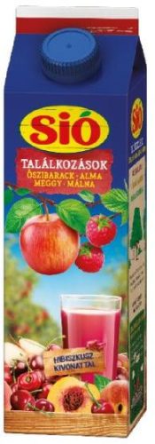 Sió gyümölcsital rostos őszi-alma-meggy-málna 25% 1 l 