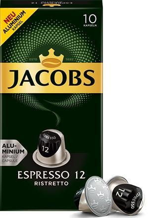 Jacobs Espresso 12 kávékapszula 10 db ristretto 