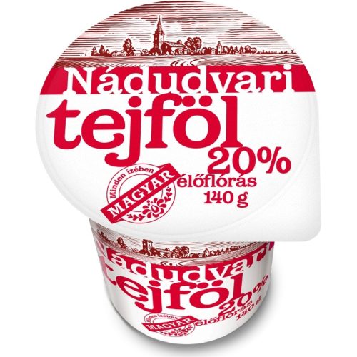Nádudvari élőflórás tejföl 140 g 20%