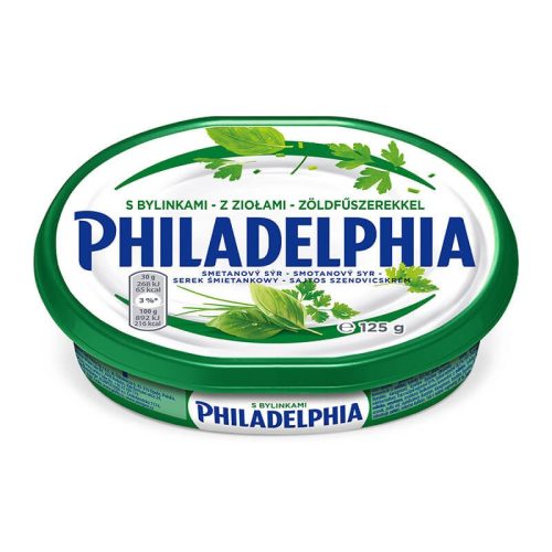 Philadelphia szendvicskrém 125 g zöldfűszeres
