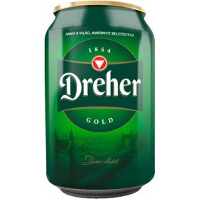Dreher Gold minőségi világos sör 0,33l dobozos