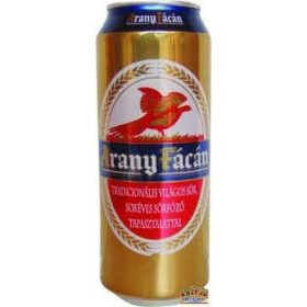 AranyFácán világos sör 4% 0,5l dobozos-drs